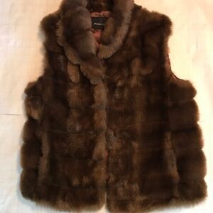 MODA International Faux Mink Vest.